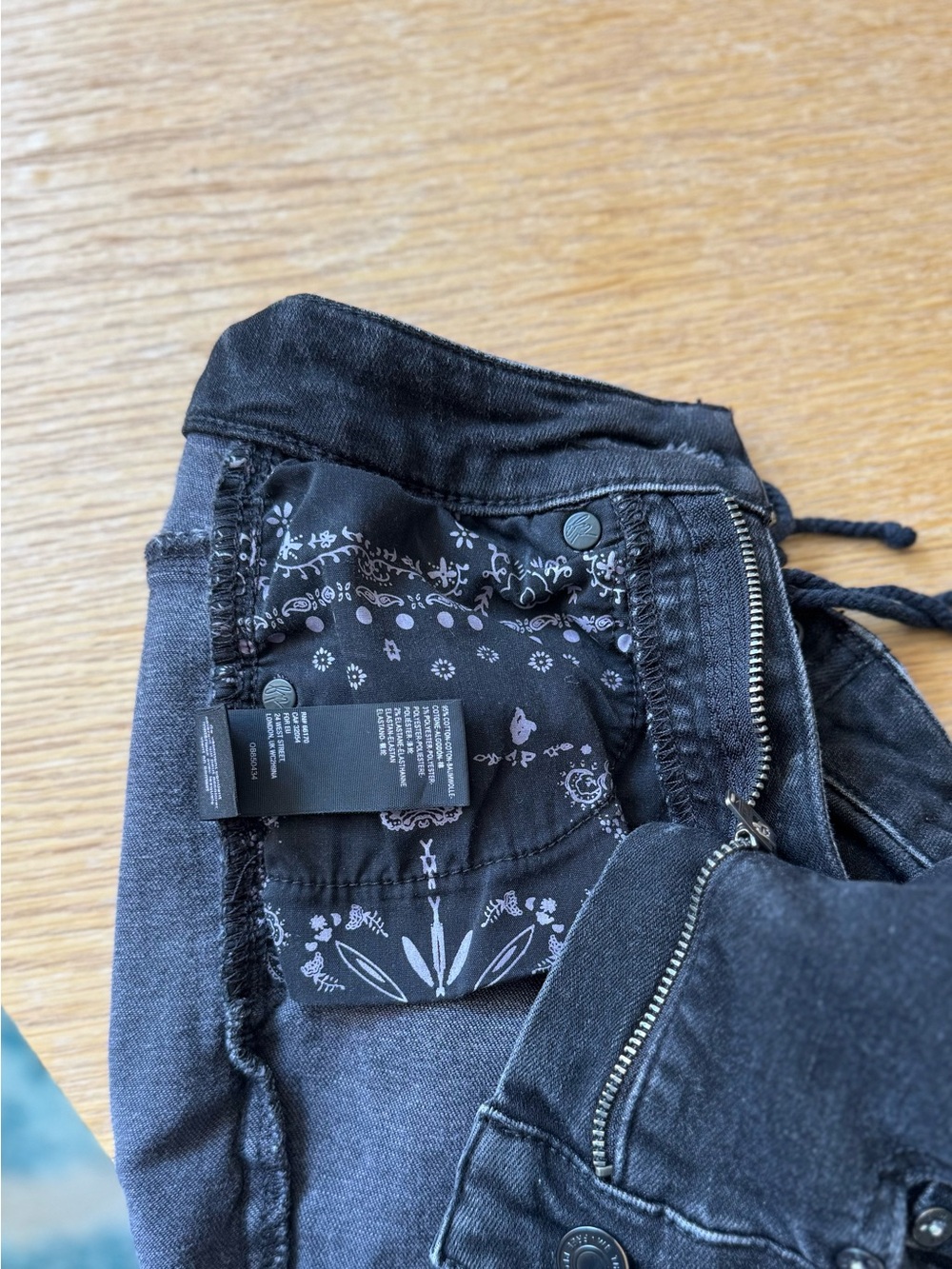 Free People Ma Cherie jeans 24 Lace up Flare Bell Bottom - Picture 8 of 8